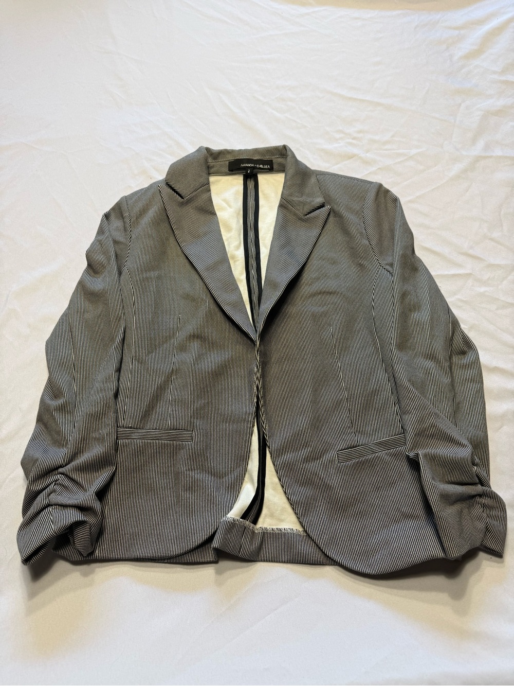 Amanda & Chelsea Gray Pinstripe Women's Blazer